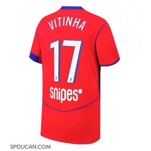 Muški Nogometni Dres Paris Saint-Germain Vitinha #17 Rezervni 2025-26 Kratak Rukav